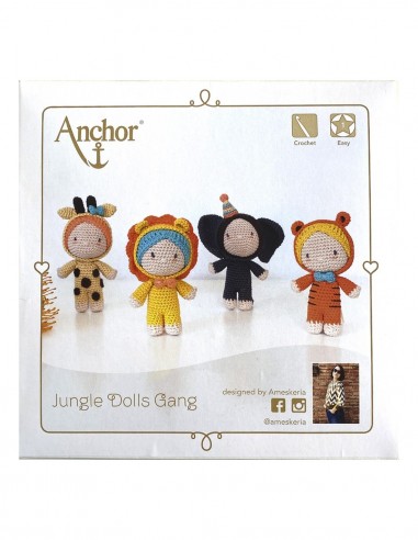 Kit Amigurumi Anchor Jungle Dolls Gang