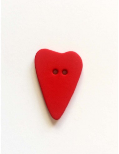 Botón Plástico Dill Gutermann Corazón Rojo 28mm