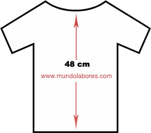 calcular puntos alto camiseta en cm